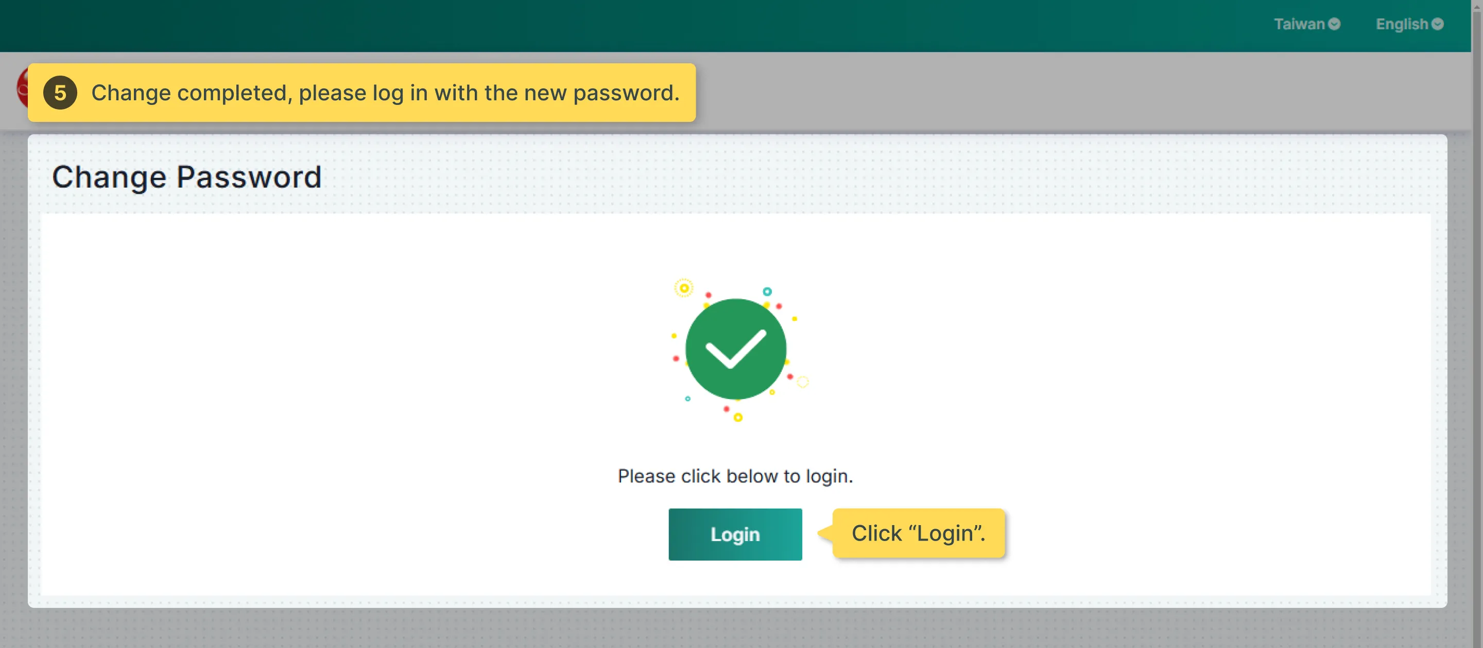 First login